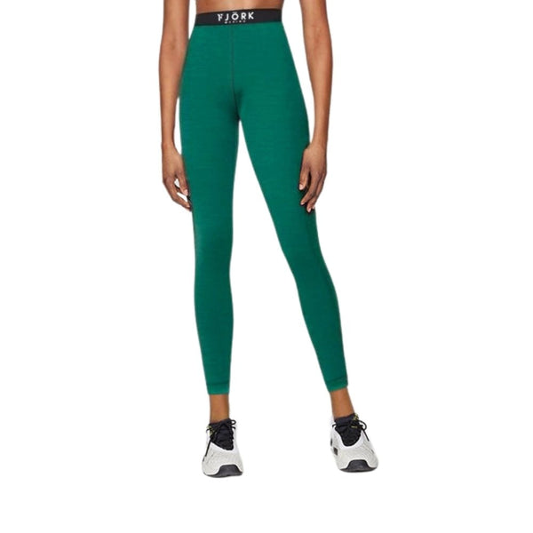 Legging Bjork 210 Women (2022) - Green Wengen - Fjork Merino