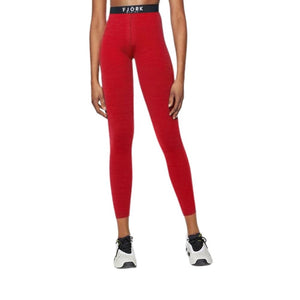 Legging Bjork 210 Women (2022) - Red Verbier - Fjork Merino