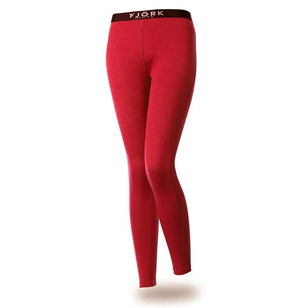 Legging Bjork 210 Women - FJORK Merino - Red Verbier - Leggings