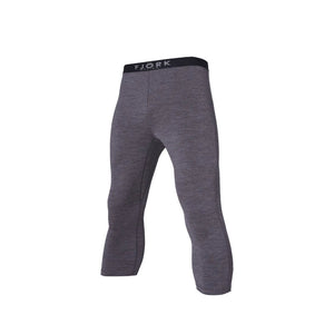 Legging Finn 210 3/4 Men (2024) - Grey Zinal - Fjork Merino