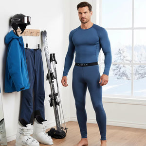 Legging Finn 210 Men - Blue St Moritz - Fjork Merino