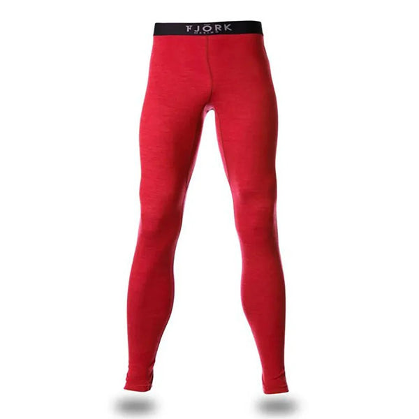 Legging Finn 210 Men - Red Verbier - Fjork Merino