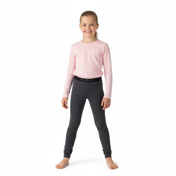 Legging Kids 210 - Grey Zinal - Fjork Merino