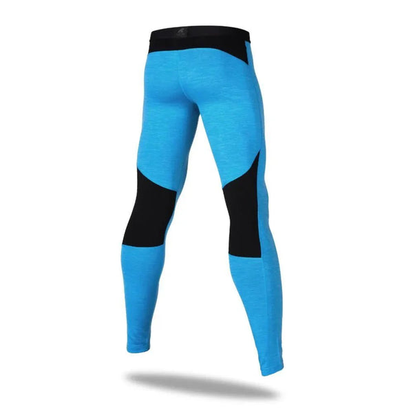 Legging Tech Eiger 210 Men - Turquoise Adelboden - Fjork Merino