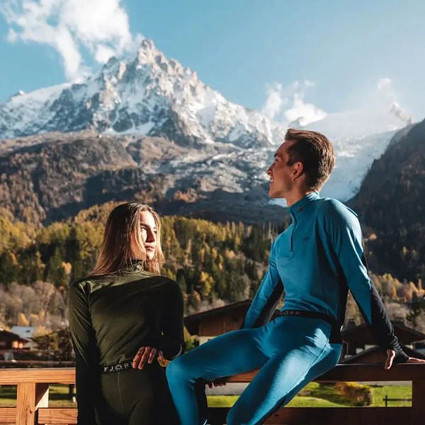 Legging Tech Eiger 210 Men - Turquoise Adelboden - Fjork Merino