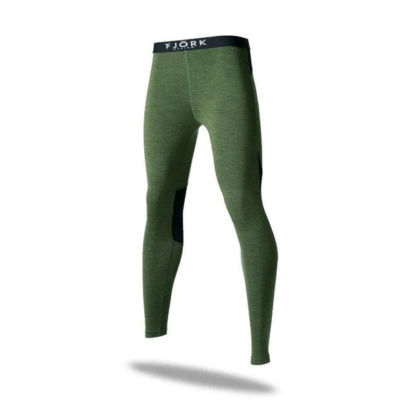 Legging Tech Jungfrau 210 Women 📦 - Green Gstaad - Fjork Merino