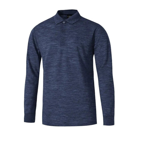 Polo Rigi ML Men - Blue St Moritz - Fjork Merino