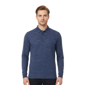 Polo Rigi ML Men - Blue St Moritz - Fjork Merino