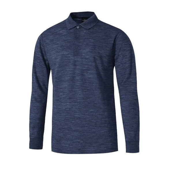 Polo Rigi ML Men - FJORK Merino - Blue St Moritz - Polo