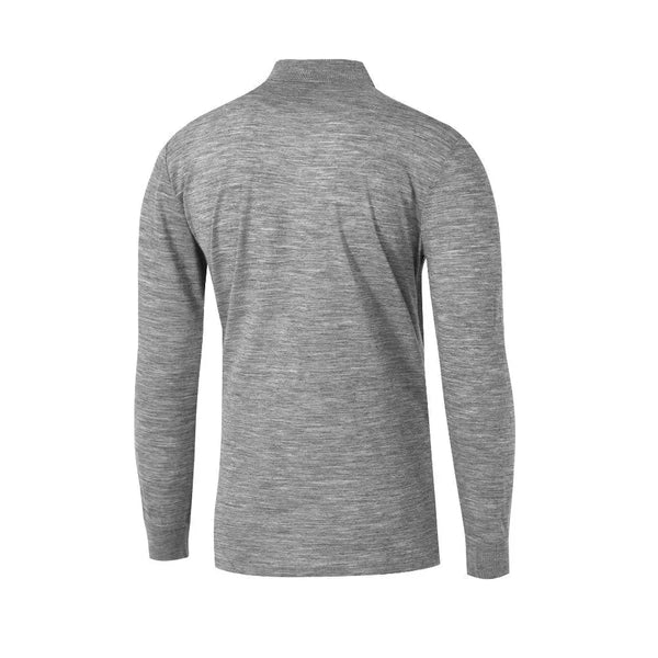 Polo Rigi ML Men - FJORK Merino - Grey Saas Fee - Polo