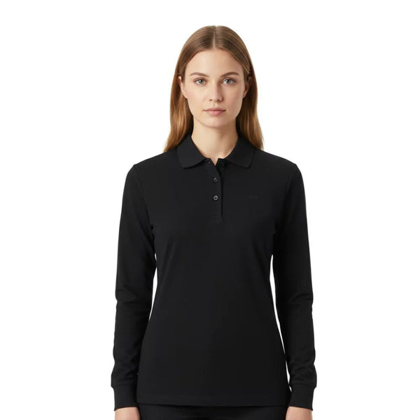 Polo Rigi ML Women - Black Laax - Fjork Merino