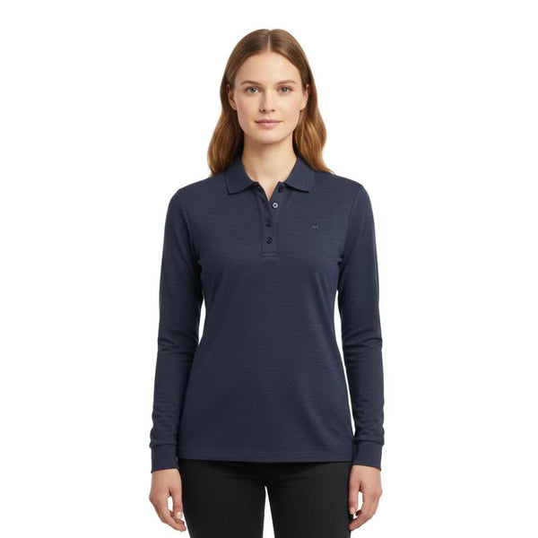 Polo Rigi ML Women - Blue St Moritz - Fjork Merino