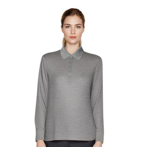 Polo Rigi ML Women - Grey Saas Fee - Fjork Merino