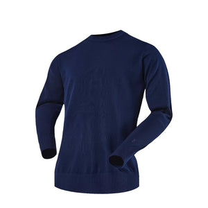 Pull City col rond men (pré - commande) - Navy - Fjork Merino