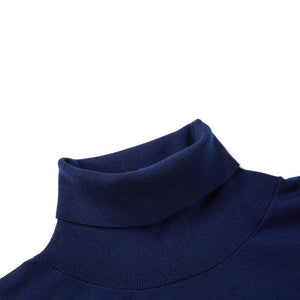 Pull City col roulé men (pré - commande) - Navy - Fjork Merino