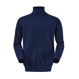 Pull City col roulé men (pré - commande) - Navy - Fjork Merino