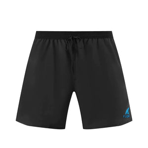 Short Running Men - Grey / Turquoise logo - Fjork Merino