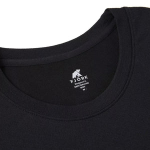 T-shirt sport Performance Men - Grey / Turquoise logo - Fjork Merino