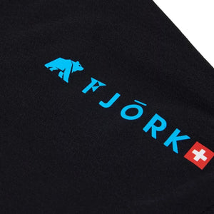 T-shirt sport Performance Men - Grey / Turquoise logo - Fjork Merino