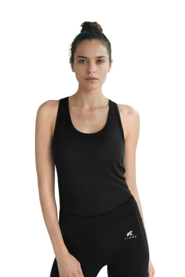 Tank 140 Women - Black Laax - Fjork Merino