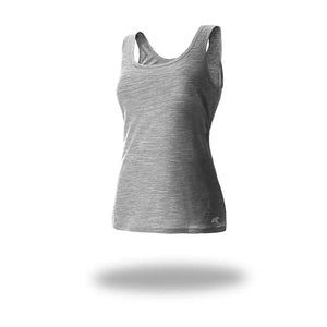 Tank 140 Women ♻️ - FJORK Merino - Grey Saas Fee - Débardeur