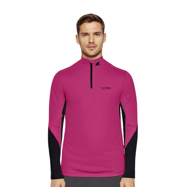 Tech Eiger Zip 210 Men - Pink Montana - Fjork Merino