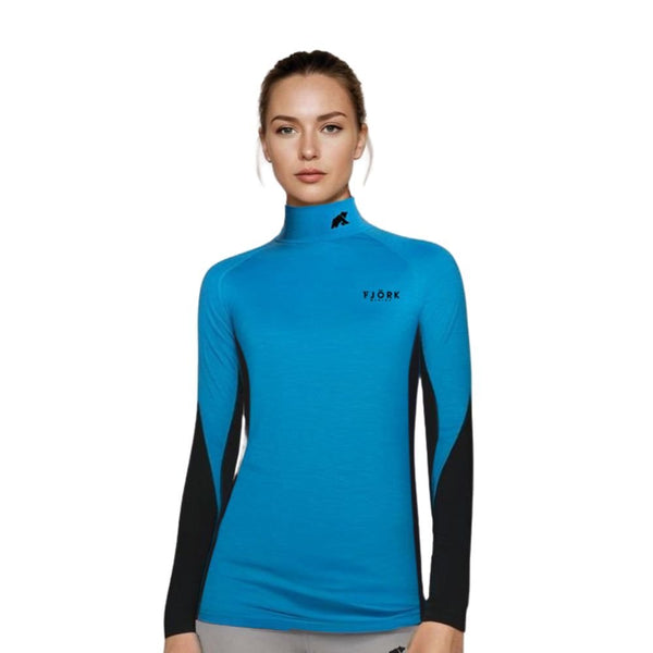 Tech Jungfrau Roll 210 Women - Turquoise Adelboden - Fjork Merino