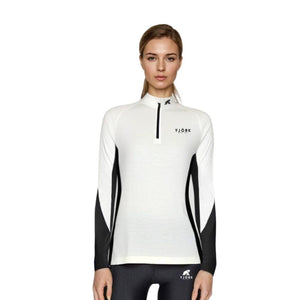 Tech Jungfrau Zip 210 Women - Polar White - Fjork Merino