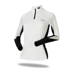 Tech Jungfrau Zip 210 Women - Polar White - Fjork Merino