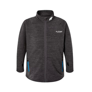 Veste Ultra 300 Kids, coloris Grey Zinal, laine mérinos, Fjork Merino
