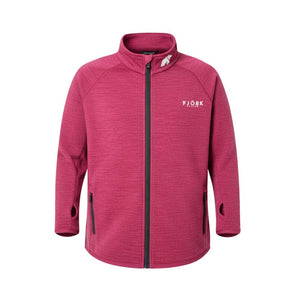 Veste Ultra 300 Kids, coloris Pink Montana, laine mérinos, Fjork Merino